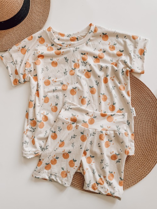 Summer Cozy Tee (Various Older Prints) - Citrus