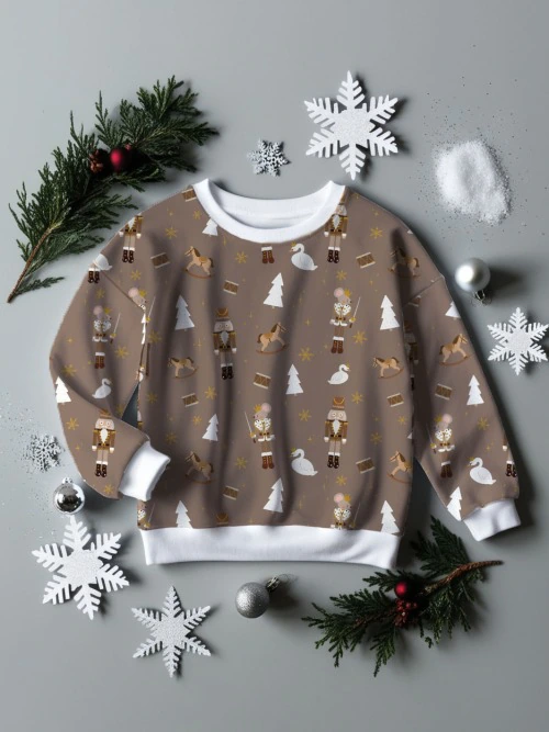 Winterfolk Oversized Sweatshirt - Nutcracker Boys