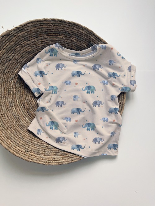 Summer Cozy Tee - Elephants
