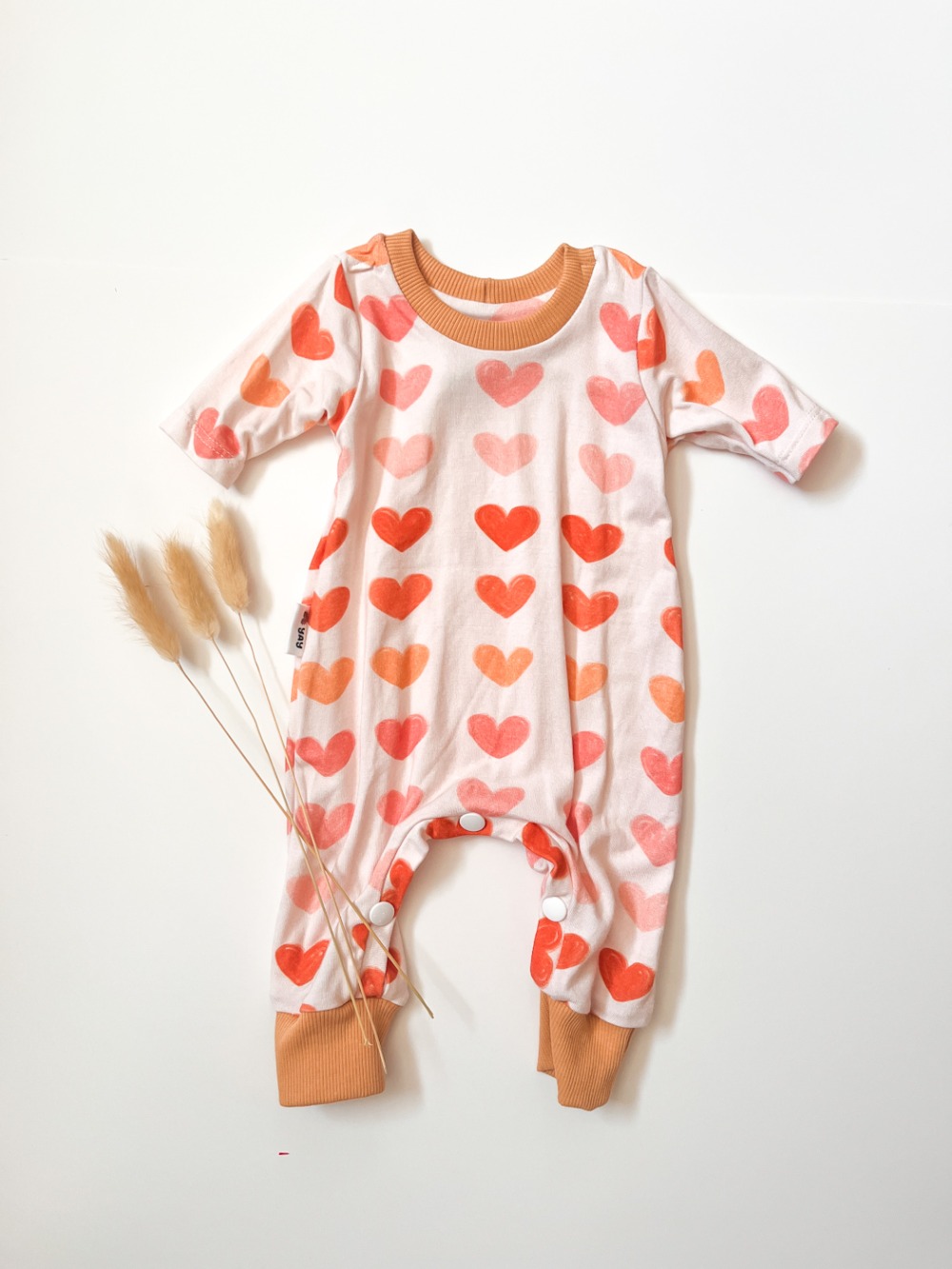 Playsuit Romper -Hearts (Preemie)