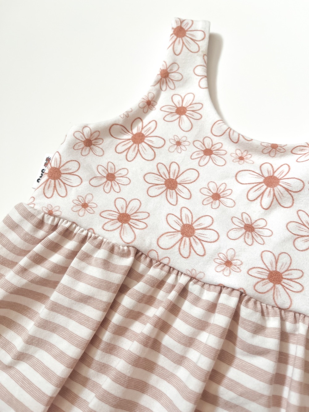 Napa Romper - Daisy Stripes 12-18m - Image 3