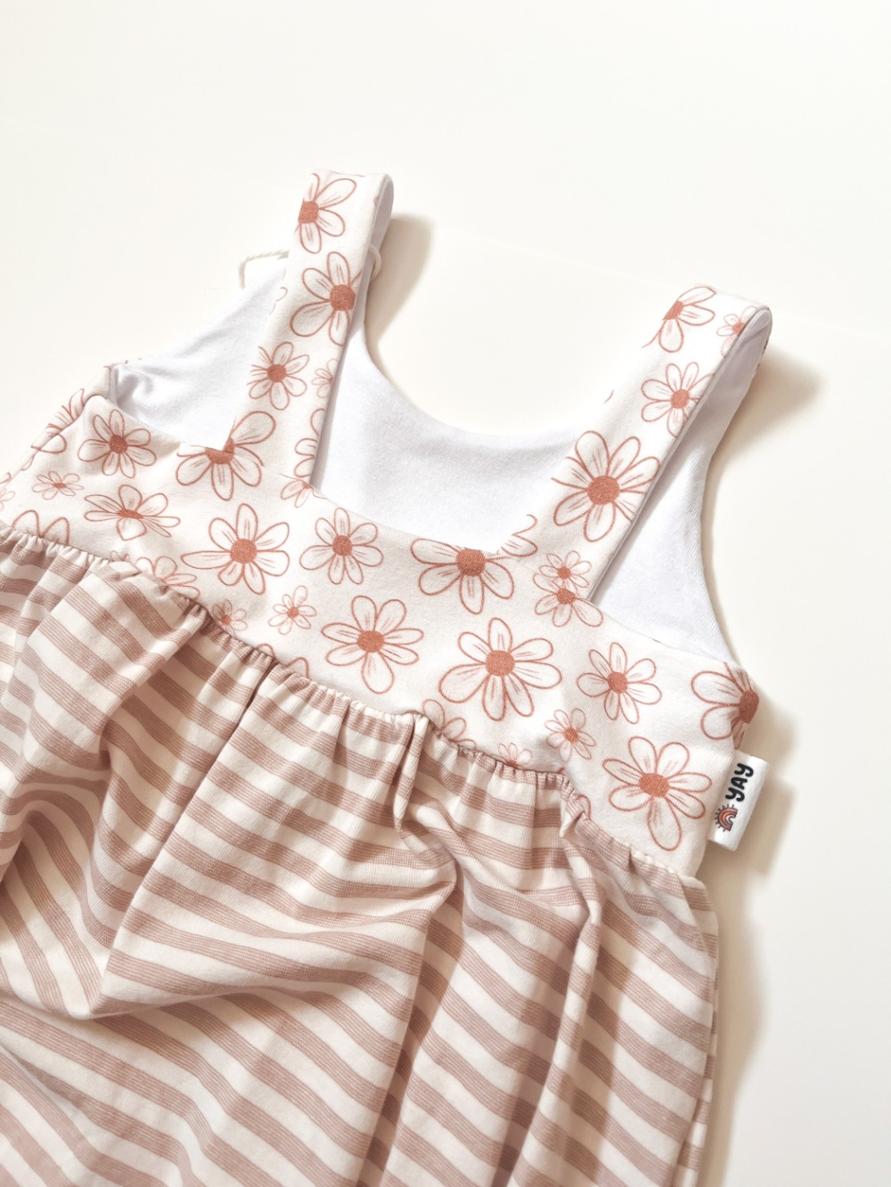 Napa Romper - Daisy Stripes 12-18m - Image 2