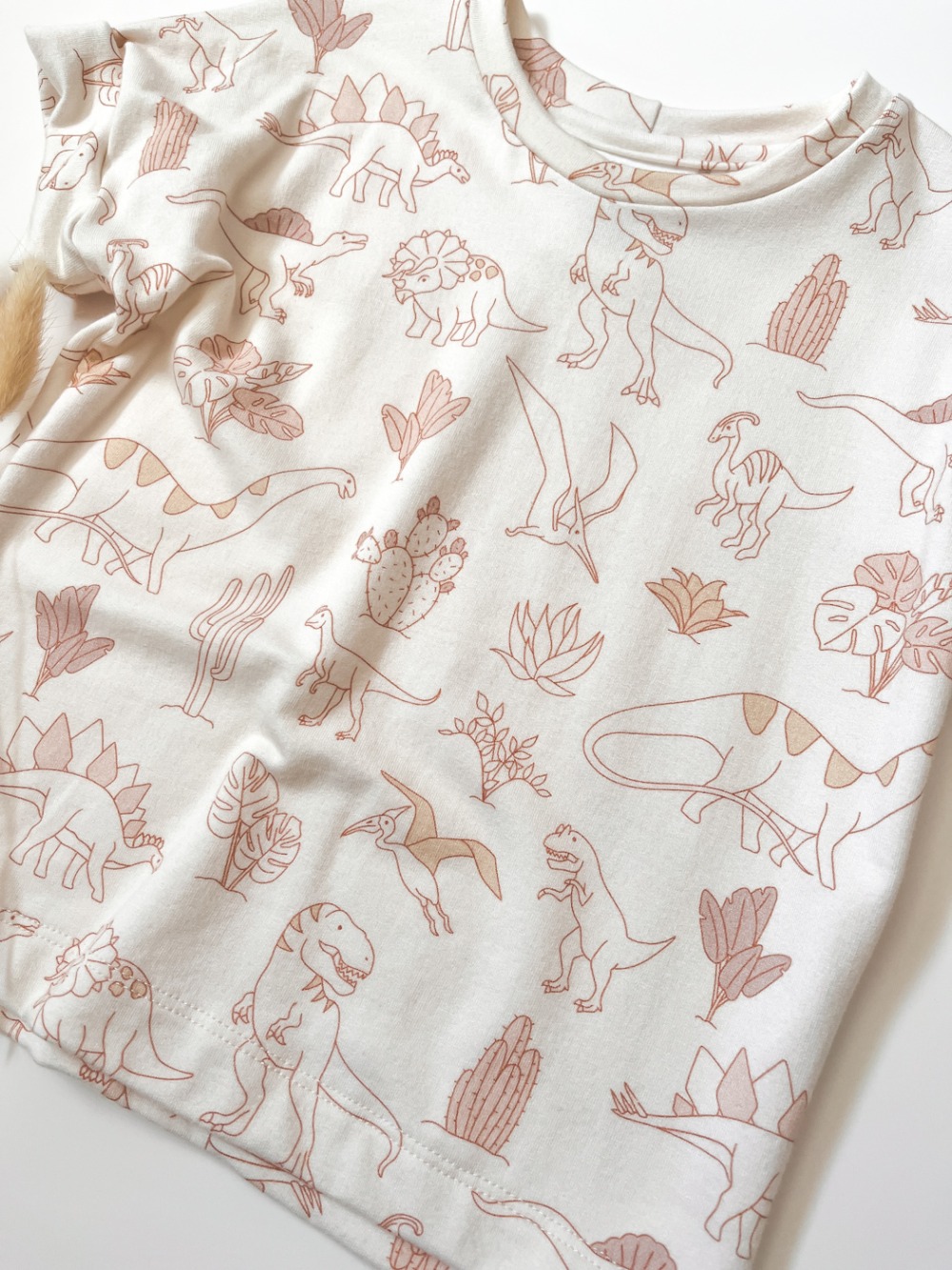 Cozy Tee - Neutral Dinos 2T - Image 2