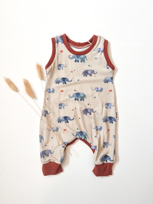Playsuit Romper -Elephants Newborn