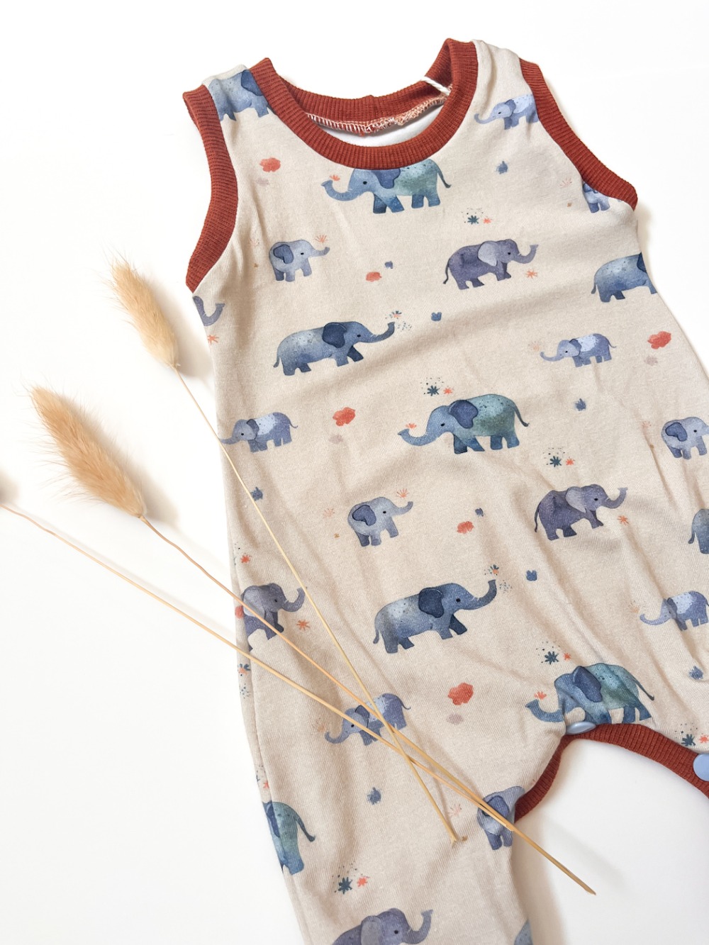 Playsuit Romper -Elephants Newborn - Image 2