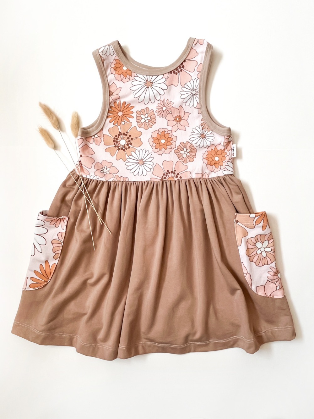 Picnic Dress - Retro Flowers 5T