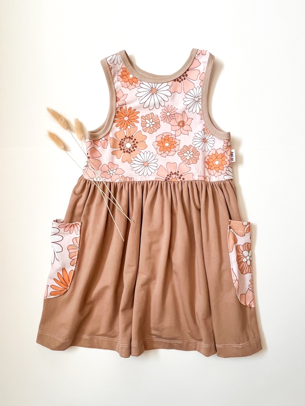 Picnic Dress - Retro Flowers 5T - Image 3