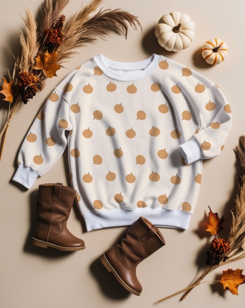 OversizedSweater-PolkaDotPumpkins