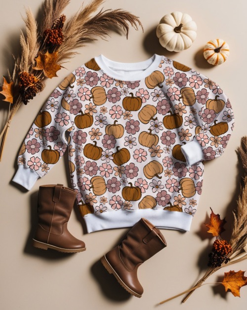 OversizedSweater2 - PumpkinSpiceFloral