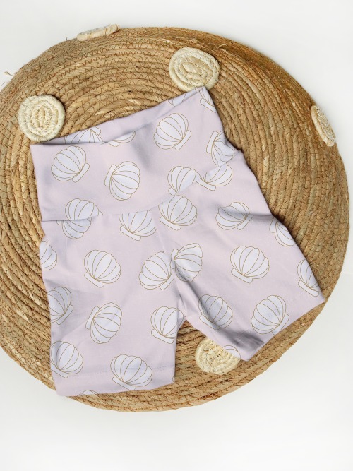 Biker Shorts - Seashells