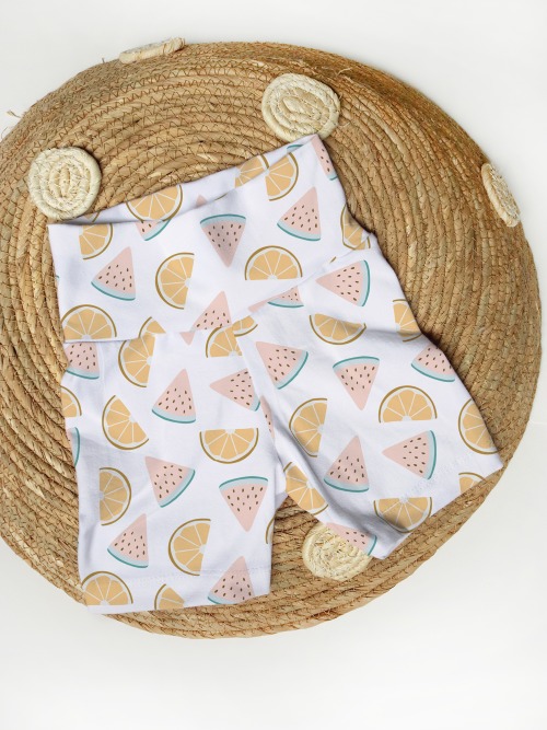 Biker Shorts - Watermelon Citrus
