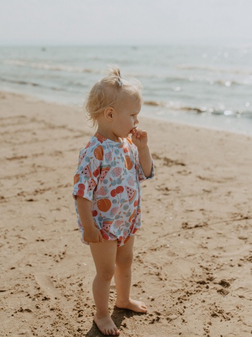 Oversized Tee Romper - Fruit Smoothie