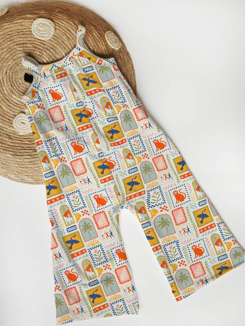 Wide Leg Jumpsuit - Vacay Vibes - Rib Knit