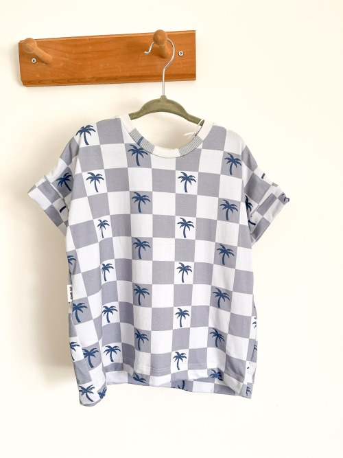 Checkered Palms Cozy Tee Set (4T)