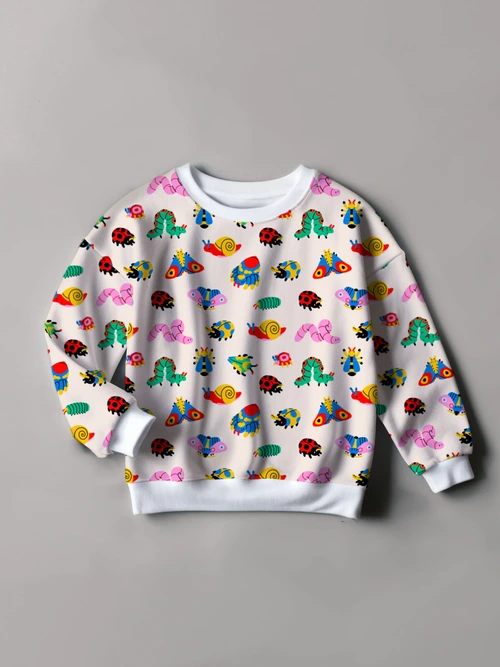 Fall Oversized Sweatshirt - Buggy Bugs