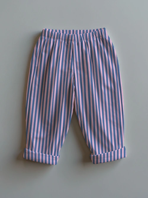 Striped Everyday Pants - Blue/Purple Stripe
