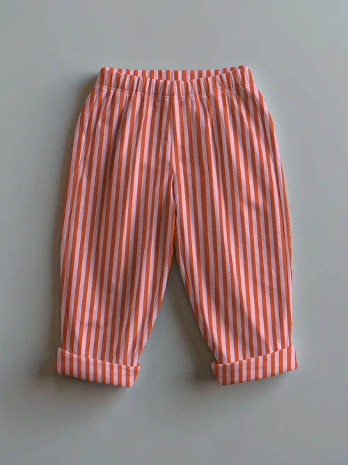 Striped Everyday Pants - Red/Pink Stripe