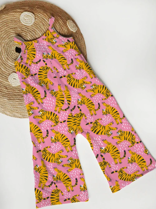 Fall Wide Leg Jumpsuit - Tigers BCL