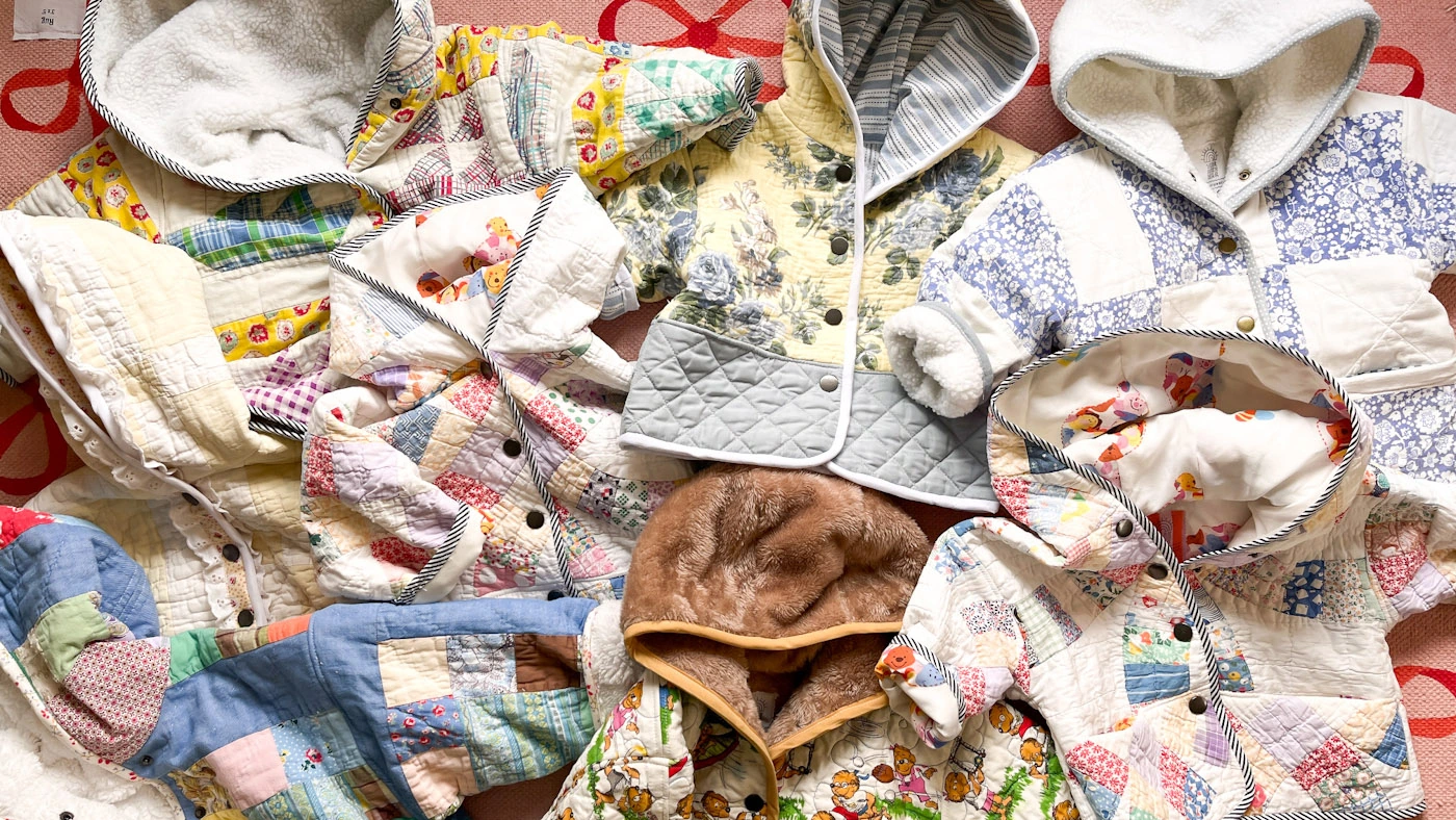 handmade quilted childrens jackets