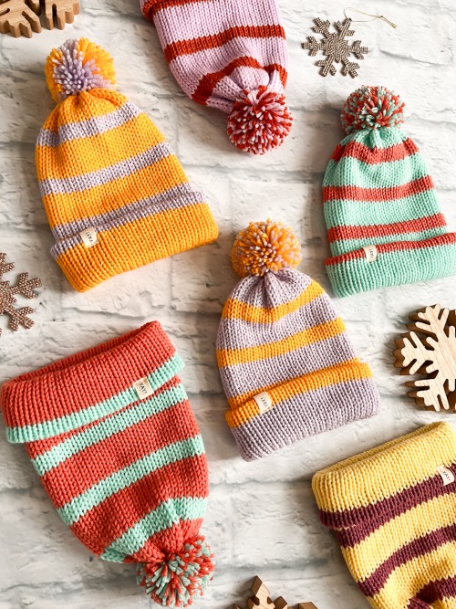 Knit Striped Toque