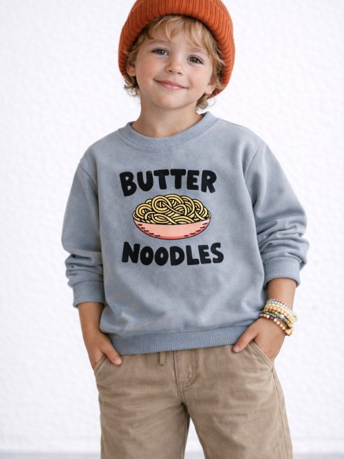Butter Noodles Graphic Cotton Sweatshirt