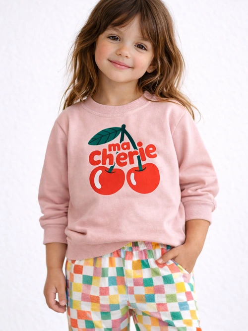 Ma Cherie Graphic Cotton Sweatshirt