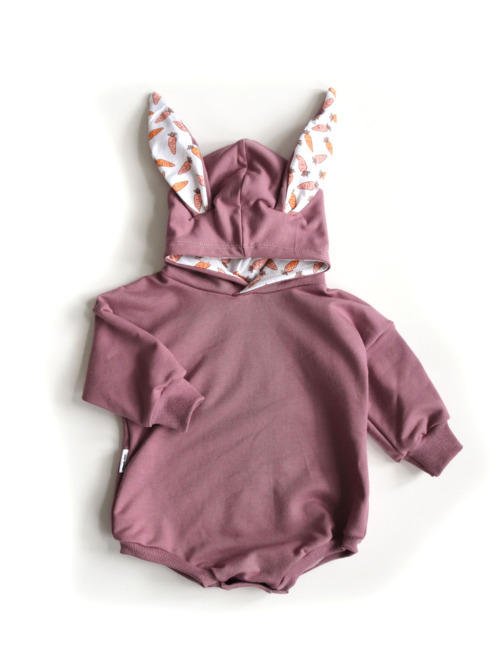 Little Hopper Bunny Romper Hoodie - Ginger (6-9M)