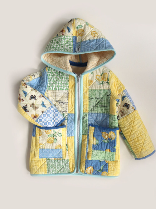 Little Lemon Butterfly Quilt Jacket (4T)
